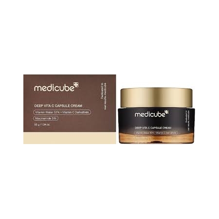 Medicube - Deep Vita C Capsule Cream, 55 g - rozjaśniający krem do twarzy